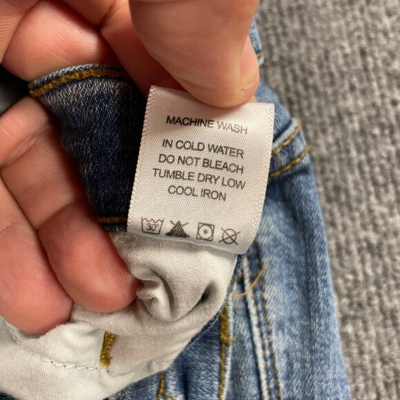 Judy Blue Straight Fit Jeans Women's 1/25 Blue JB8251MD Distressed Stretch - Picture 6 of 11